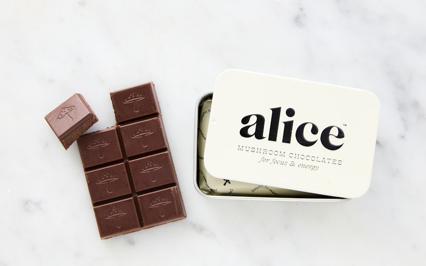Alice focus & energy mushroom chocolate